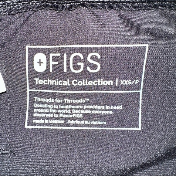 FIGS Zamora™ Jogger Scrub Pants Black PO1605 - Picture 9 of 15